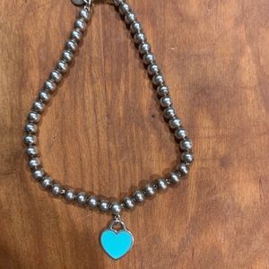 Tiffany & Co Beaded Heart Bracelet